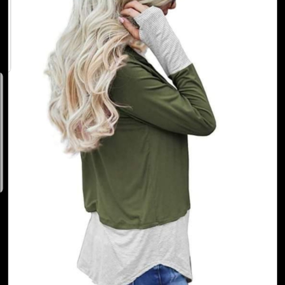 iGENJUN Tops - GENJUN  long sleeves hoodie sweatshirt